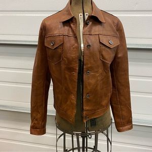 Women’s Scully Leather Jacket Trucker Bomber Style Small